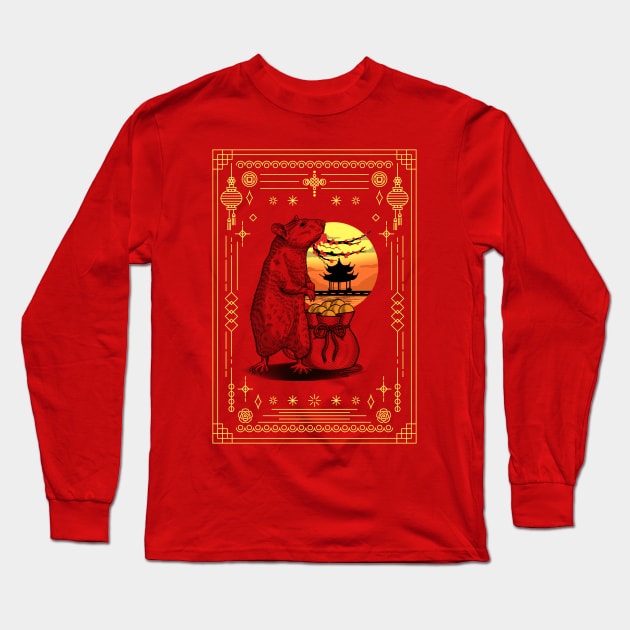 The Year of the Rat Long Sleeve T-Shirt by Sachpica